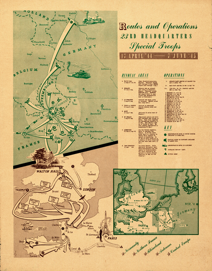 Ghost Army Operations Map