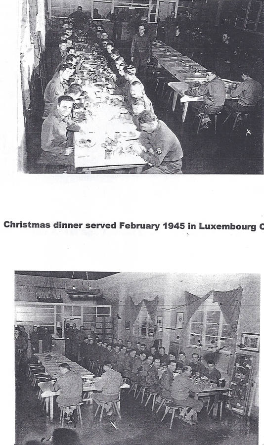 more pictures of the Christmas dinner in February, 1945